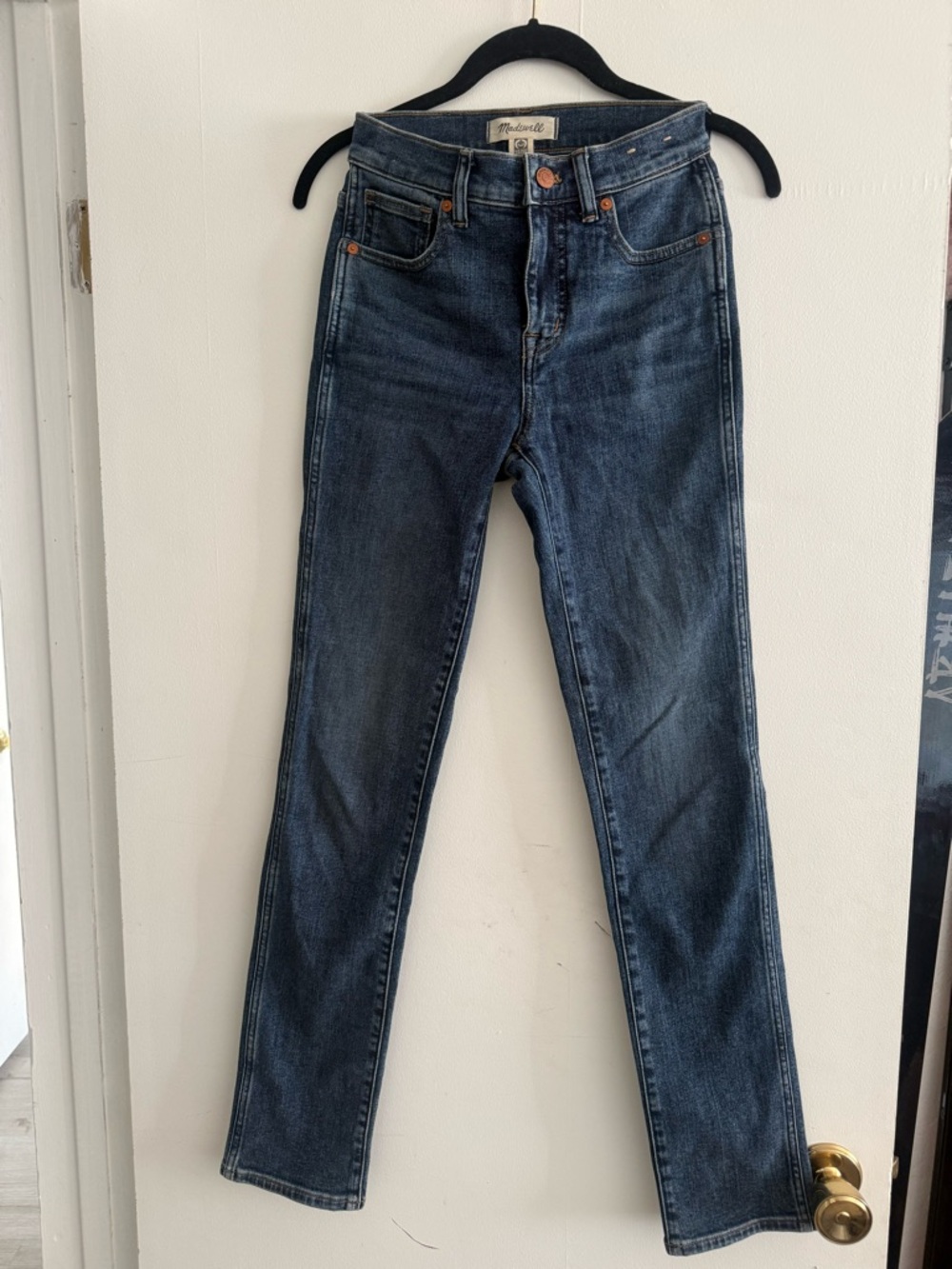 Madewell Skinny Jeans in Dark Blue Wash